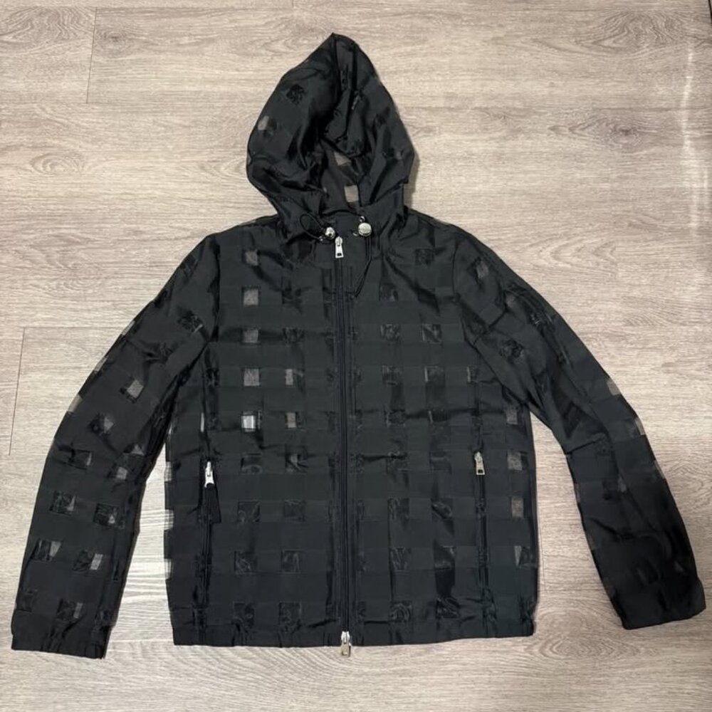 Salco Italia Women’s Black Jacket with Checkered Patterns